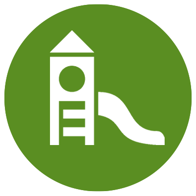 Green icon showing playground