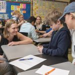 Toys that have been designed by Engineering students get a trial run with the children at the College School who play and give opinions on the best toys under the direction of Jennifer Gallo-Fox