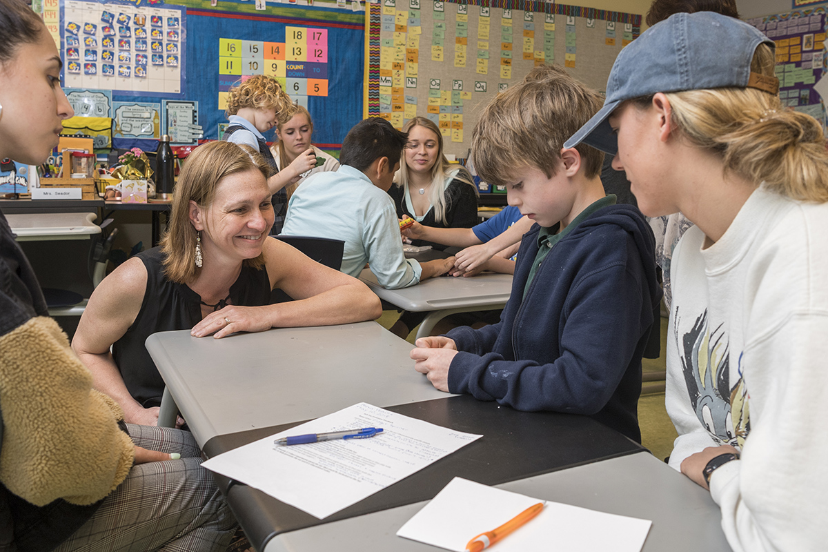 Toys that have been designed by Engineering students get a trial run with the children at the College School who play and give opinions on the best toys under the direction of Jennifer Gallo-Fox