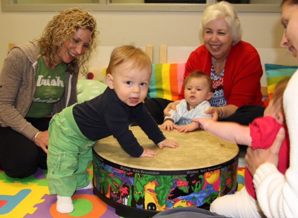 Infants in classroom at the UD Lab School