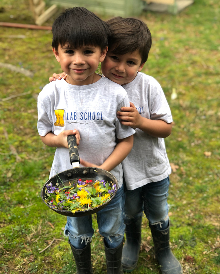 Two children at the UD Lab School